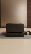 High-performance matte black amplifier